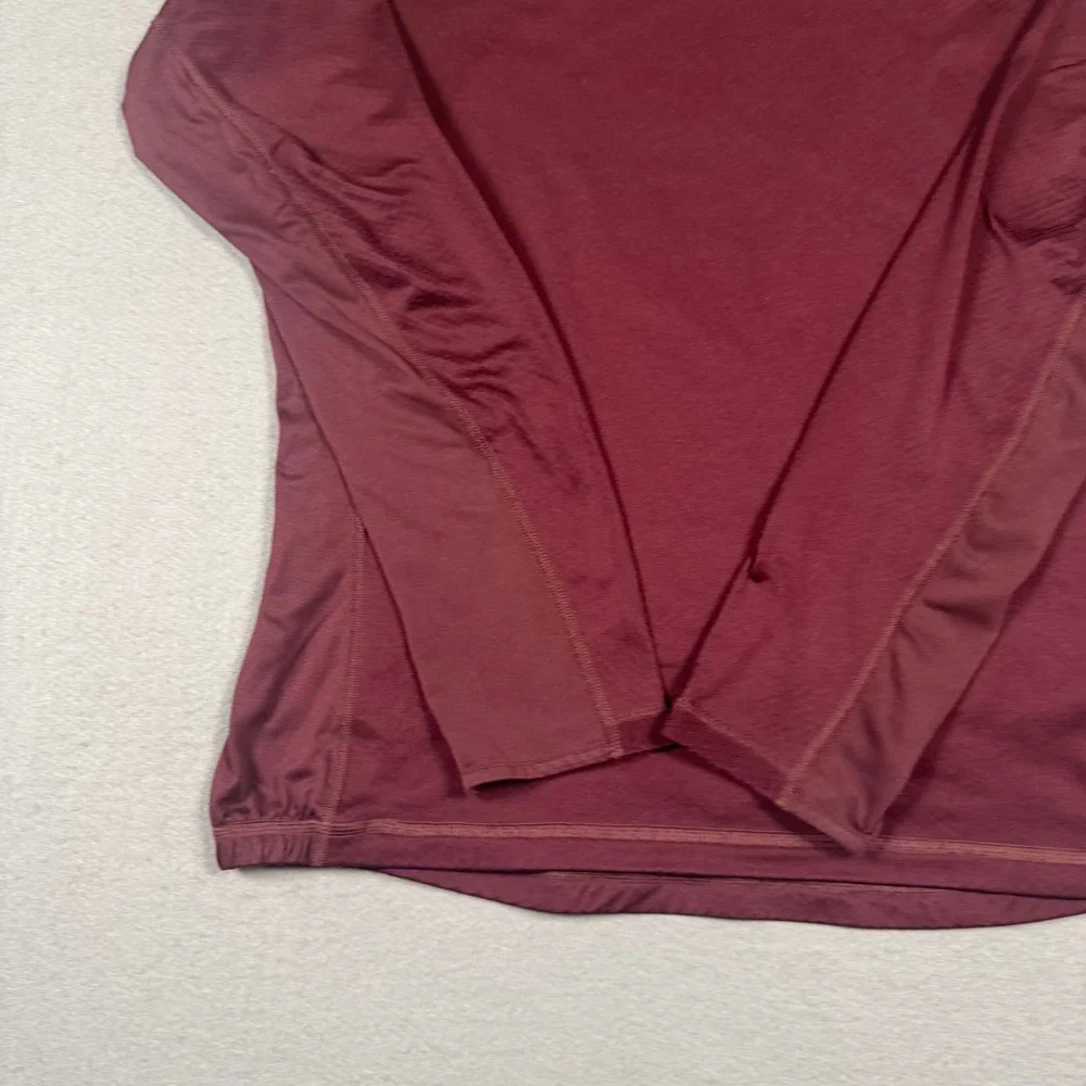 Adidas Energy Running Climawarm Hoodie Maroon Burgundy Mens Large Long Sleeve